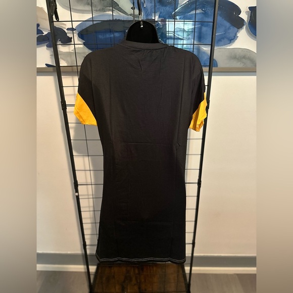 Yellow Casual Graphic Print TShirt Mini Dress - Picture 4 of 6